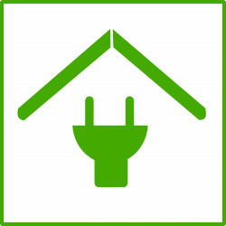 Clipart - Eco green house icon