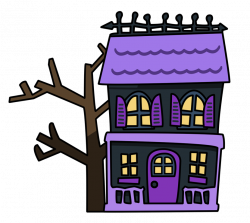 Haunted House Clipart Black And White | Free download best Haunted ...