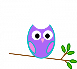 Purple Owl Clip Art at Clker.com - vector clip art online, royalty ...