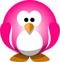Pink Penguin Clip Art at Clker.com - vector clip art online, royalty ...