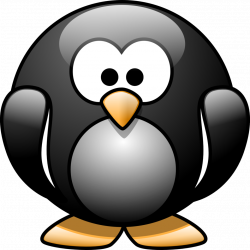 Public Domain Clip Art Image | Cartoon penguin 1 | ID ...