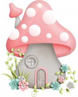KMILL_fairyhousedecorated.png | Pinterest | Clip art, Mushrooms and ...