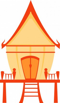 Clipart - Thai traditional house