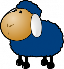 Blue Sheep Clip Art at Clker.com - vector clip art online, royalty ...