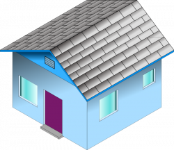 Small Blue House Clip Art at Clker.com - vector clip art online ...
