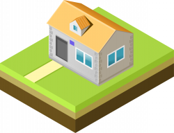 Clipart - Isometric house