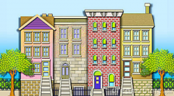 Terraced house clipart 12 » Clipart Station