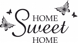 Home Sweet Home Butterfly SVG, DXF, EPS, png, by vectordesign on