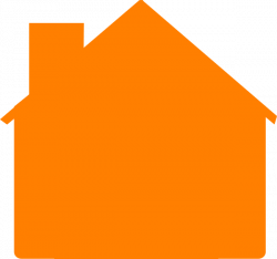 Simple Orange House Clip Art at Clker.com - vector clip art online ...
