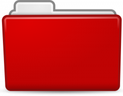 Clipart - Red Folder Icon