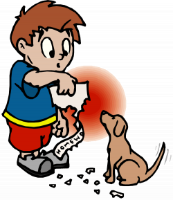 28+ Collection of Dog Eating Homework Clipart | High quality, free ...