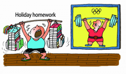 Holiday homework clipart 13 » Clipart Station