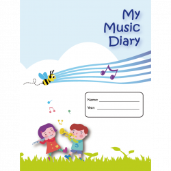 Music Bumblebees My Music Diary Music Record Book