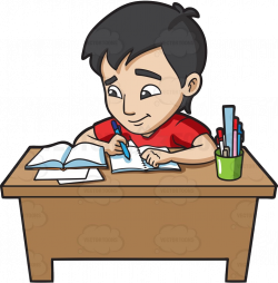College Students Doing Homework Collection Studying Clipart ...