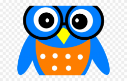 Owl Clipart Homework - Owl With Glasses Clipart - Png ...