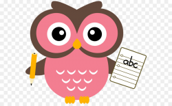 Owl Cartoon clipart - Pink, Bird, Owl, transparent clip art