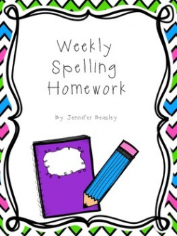 Spelling Homework Clipart