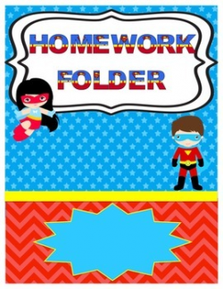 Superhero Homework Folder Cover | Superhero theme ...