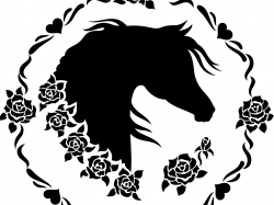 Arabian Horse Head Clipart Sweet Roses | Arabian Horses in ...