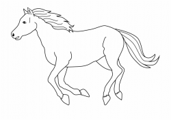 Black Running Horse Clipart - Clipart Of Horses Black And ...