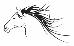 Elegant Horse Head Logo Clip Art | SOIDERGI