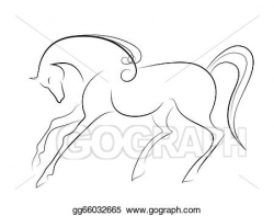 Stock Illustration - Elegant horse. Clipart gg66032665 - GoGraph