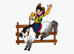 Cowboy On Horse Clipart - Verb To Have Got #381047 - Free ...