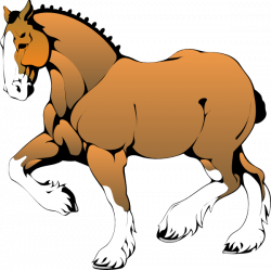 Muscular Horse Clip Art at Clker.com - vector clip art online ...