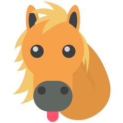Horse Emoji transparent PNG - StickPNG