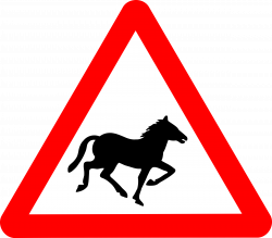 Clipart - Roadsign Horse