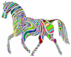 Clipart - Psychedelic Horse 4