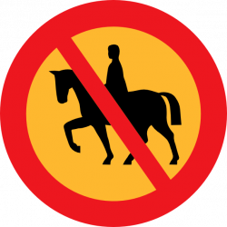 No Horse Riding Sign Clip Art at Clker.com - vector clip art online ...