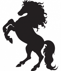 Horse Stallion Rearing Silhouette Clip art - horse png ...