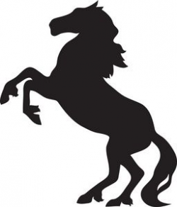Free Stallion Clip Art Image: clip art silhouette of a ...