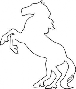 Stallion Clipart Image - Drawing of a Horse, a Wild Stallion ...