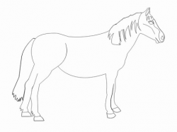 Horse Clip Art Template