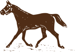 OnlineLabels Clip Art - Trotting Horse