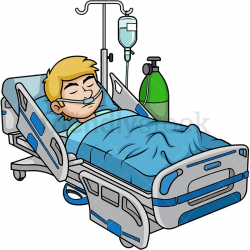 Man In Coma In The Hospital | clip art in 2019 | Hospital ...