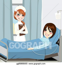 EPS Vector - Nurse and woman patient. Stock Clipart ...
