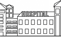 Hospital Clipart Health Centre - Line Art , Transparent ...