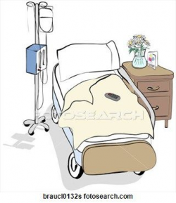 Hospital Patient Clip Art | - Hospital Bed. Fotosearch ...