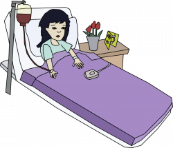 Clipart - Girl in the Hospital
