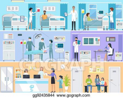 Vector Stock - Horizontal set of medical services in ...