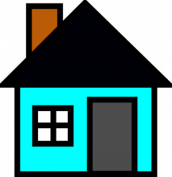 Teal House clip art | Clipart Panda - Free Clipart Images