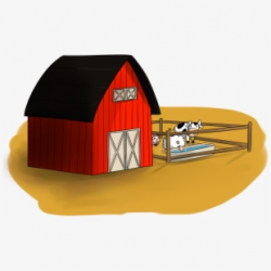 Barn Clipart Cow - Make Websites Using Html , Transparent ...