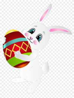 With House Hunt White Easter Bunny Egg Clipart, HD Png ...