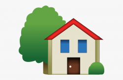 Download House With - House Emoji Png , Transparent Cartoon ...