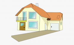 Villa Clipart House Garage - Animated House Gif Png #1213108 ...