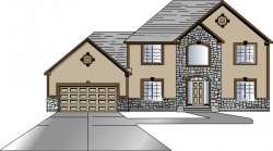 Clipart house design, front, big house drawing easy - White House