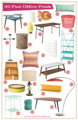 Tiki and Mid-Century Modern Inspired Creative Office Decor — Modern ...